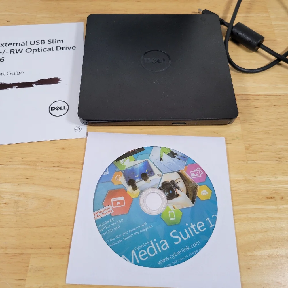 Dell Slim External DVD +/- RW USB Drive